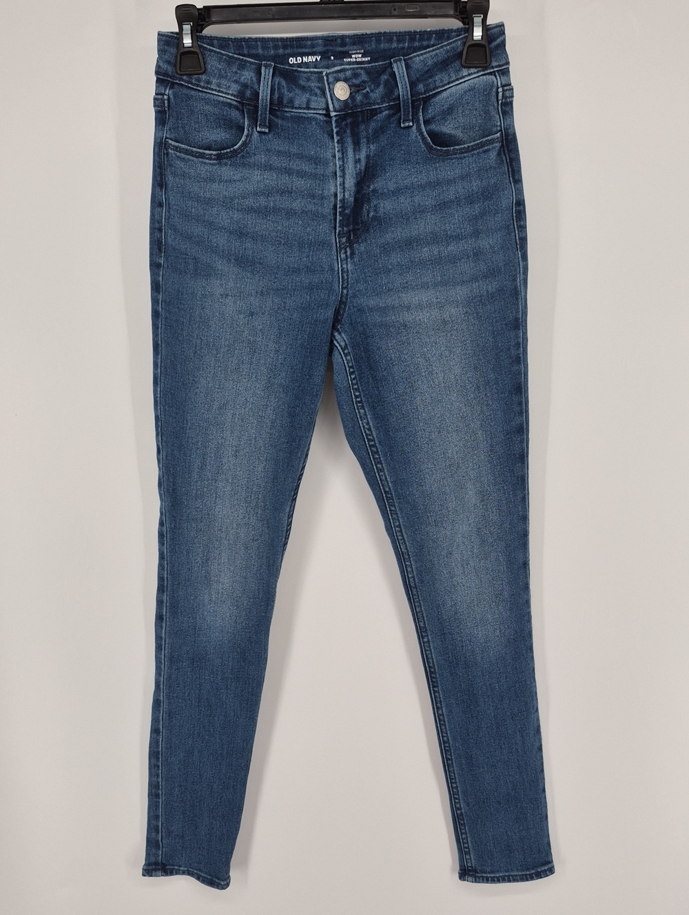 Old Navy High Rise Wow Super Skinny Blue Jeans Women's size 2 Stretch Ankle